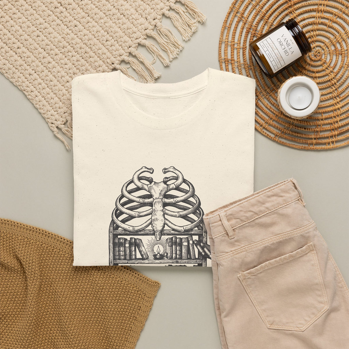 Skull & Cityscape T-Shirt — Urban Anatomy Graphic Tee