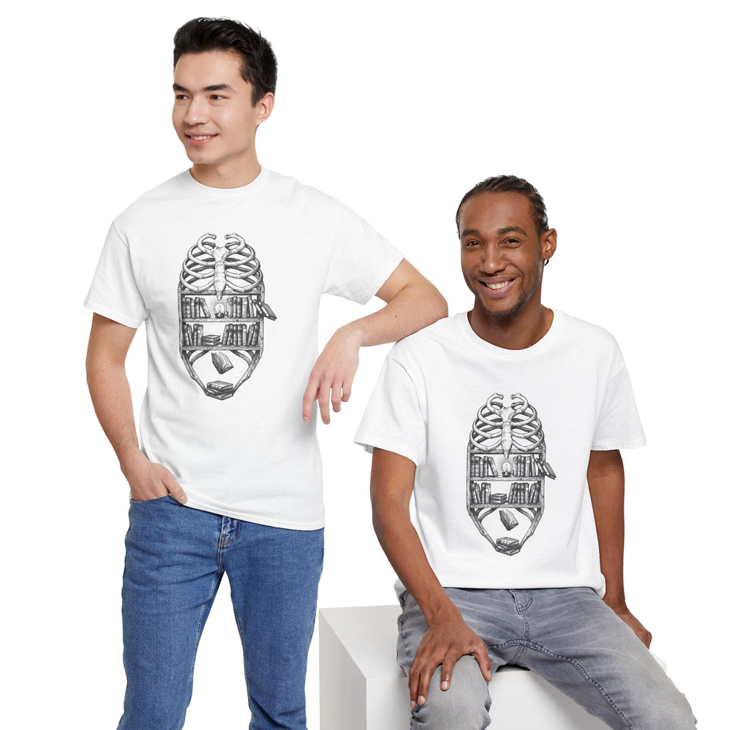 Skull & Cityscape T-Shirt — Urban Anatomy Graphic Tee
