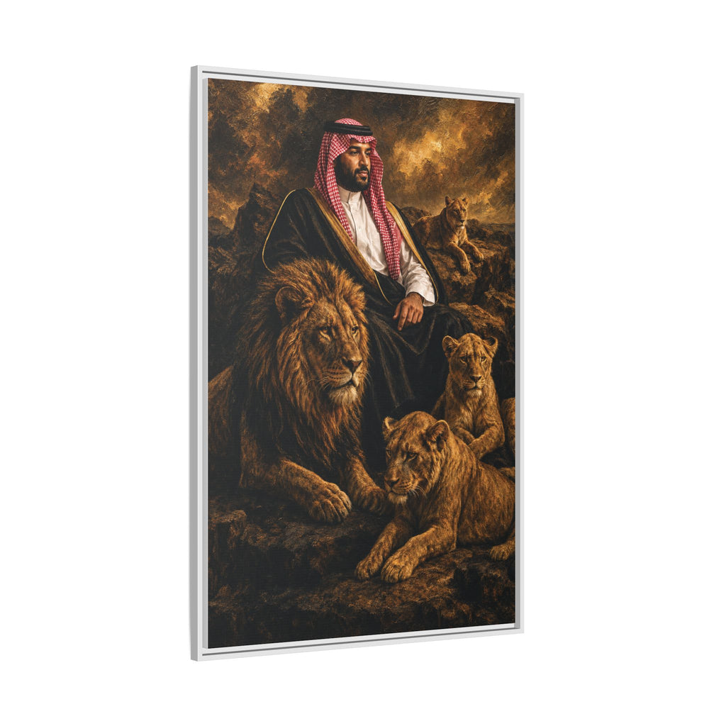 Regal Desert Sheikh Canvas — Framed Matte Wall Art