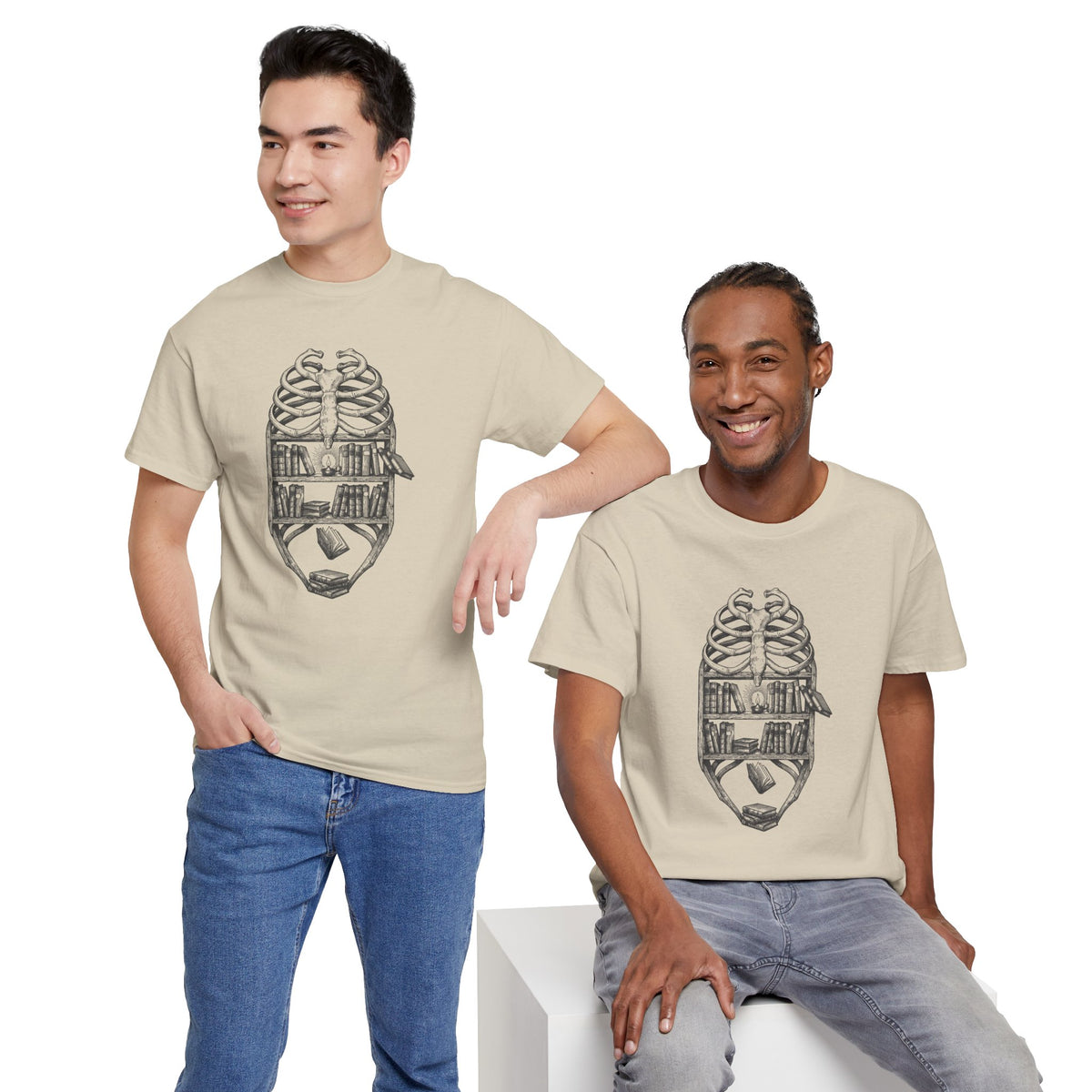 Skull & Cityscape T-Shirt — Urban Anatomy Graphic Tee