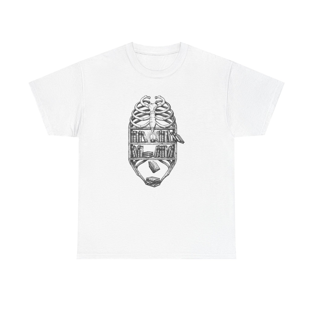 Skull & Cityscape T-Shirt — Urban Anatomy Graphic Tee