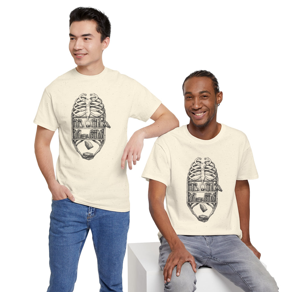 Skull & Cityscape T-Shirt — Urban Anatomy Graphic Tee