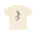 Fern Print T‑Shirt — Minimal Botanical Tee (Back Graphic)