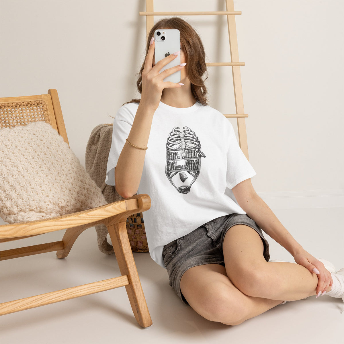 Skull & Cityscape T-Shirt — Urban Anatomy Graphic Tee