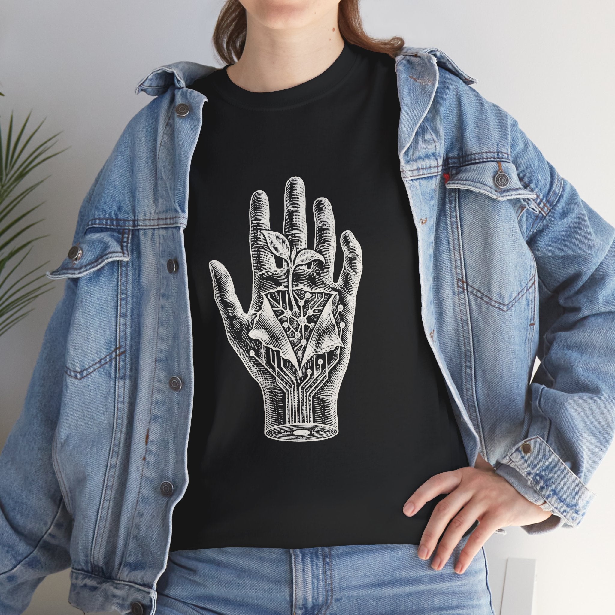 Palmistry Hand T-Shirt — Vintage Occult Palm Reading Graphic Tee