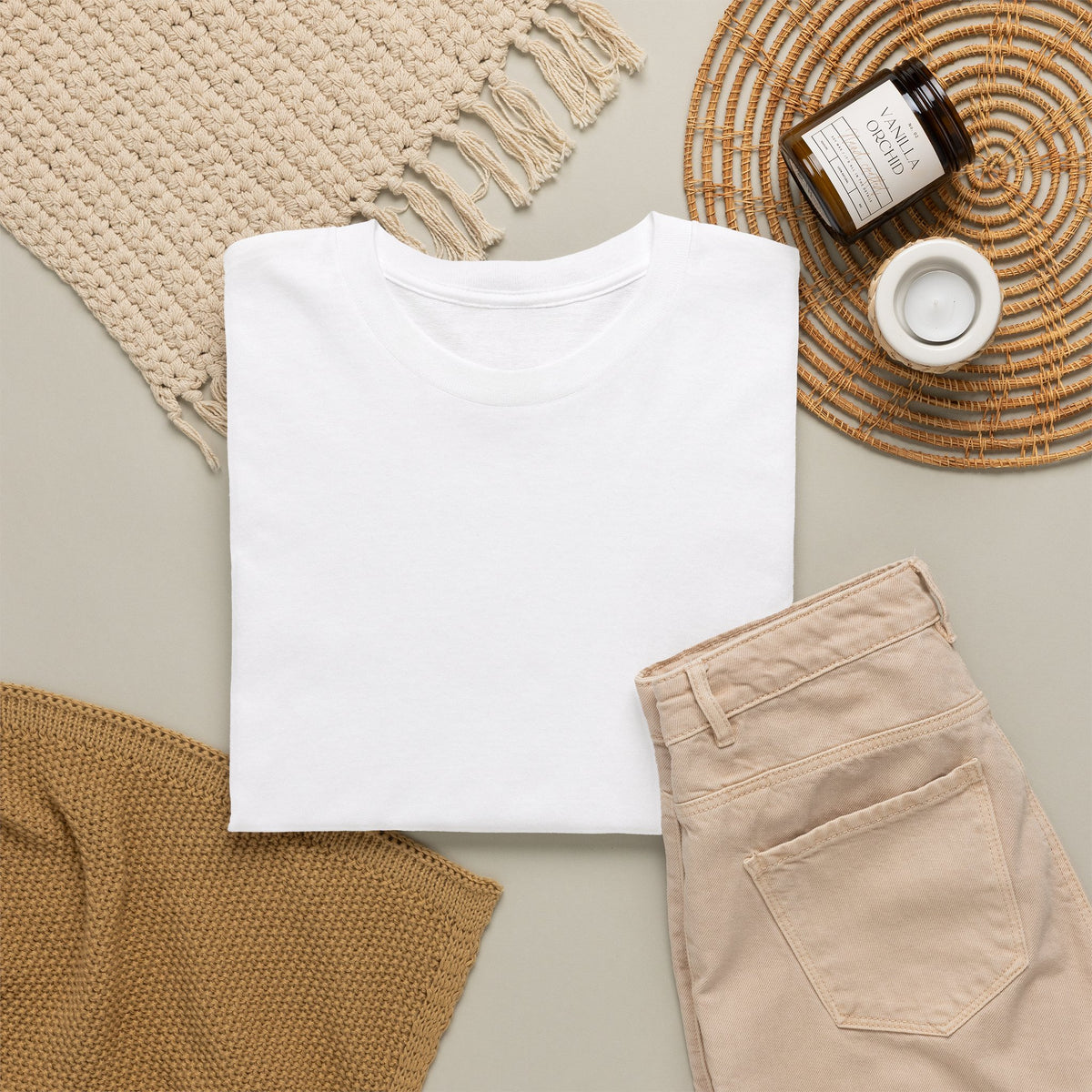 Fern Print T‑Shirt — Minimal Botanical Tee (Back Graphic)