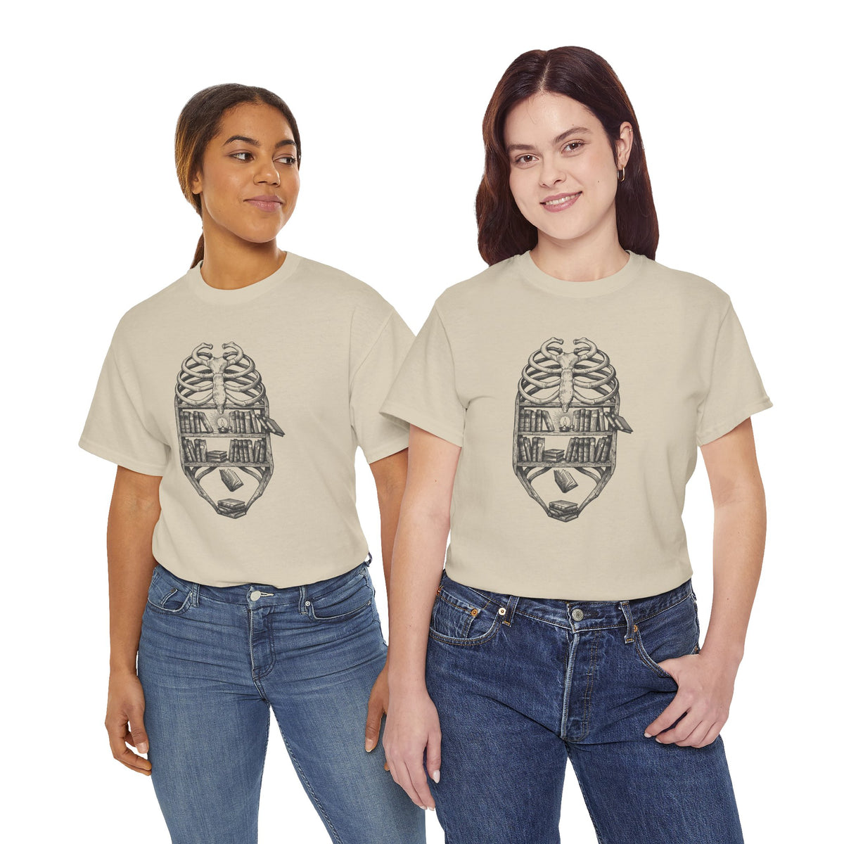 Skull & Cityscape T-Shirt — Urban Anatomy Graphic Tee