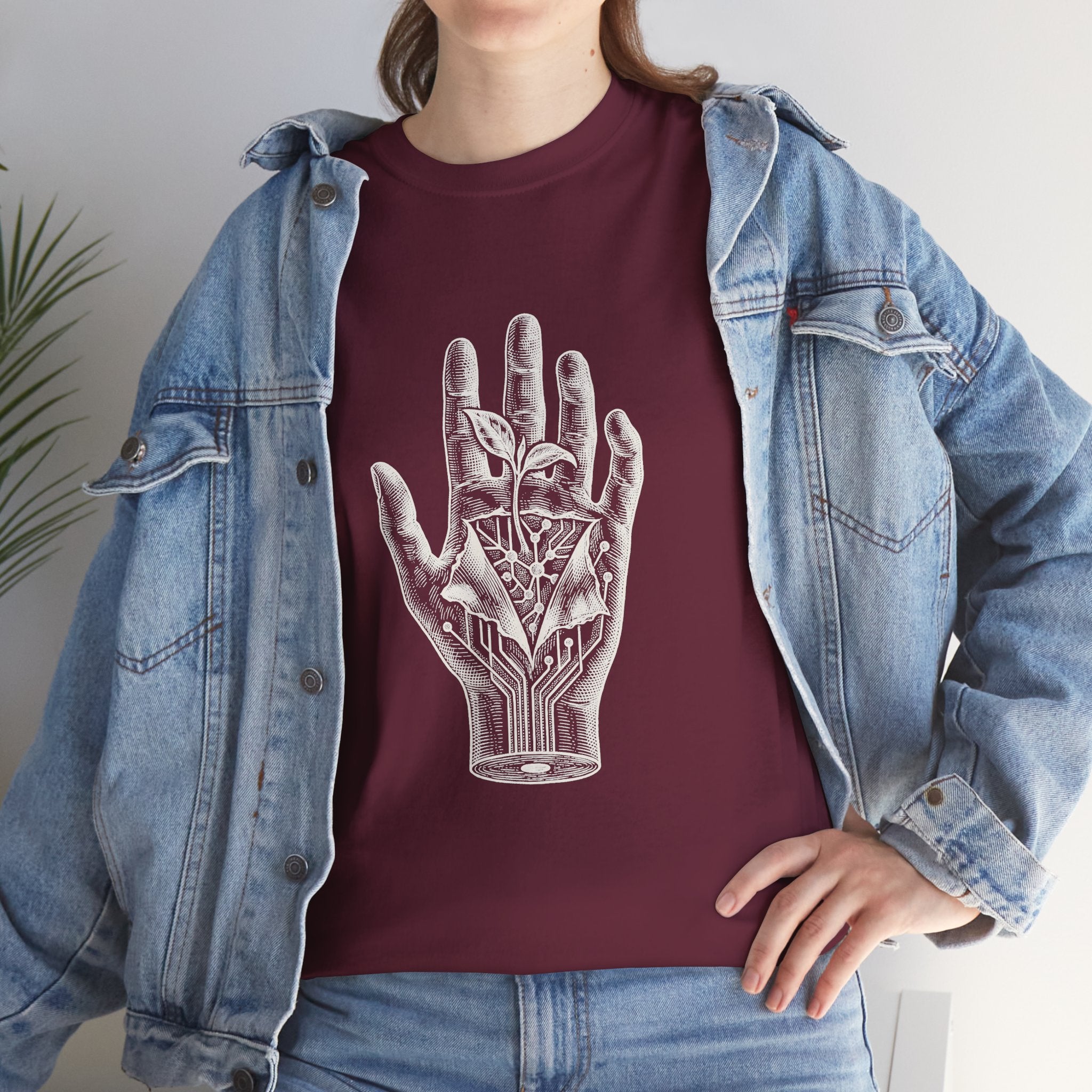 Palmistry Hand T-Shirt — Vintage Occult Palm Reading Graphic Tee