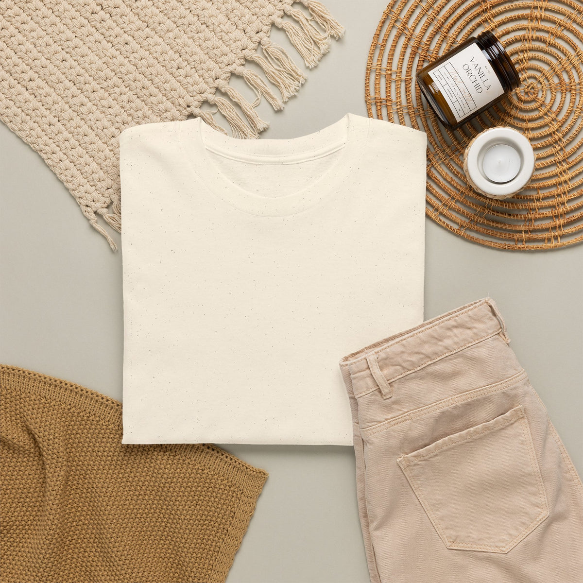 Fern Print T‑Shirt — Minimal Botanical Tee (Back Graphic)