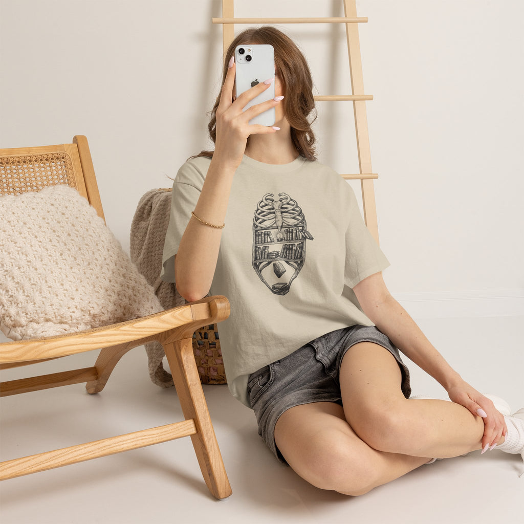 Skull & Cityscape T-Shirt — Urban Anatomy Graphic Tee