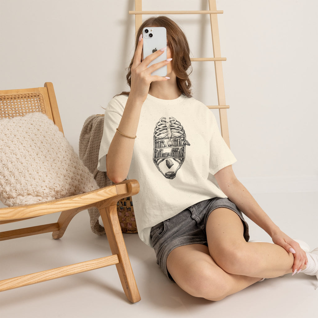 Skull & Cityscape T-Shirt — Urban Anatomy Graphic Tee