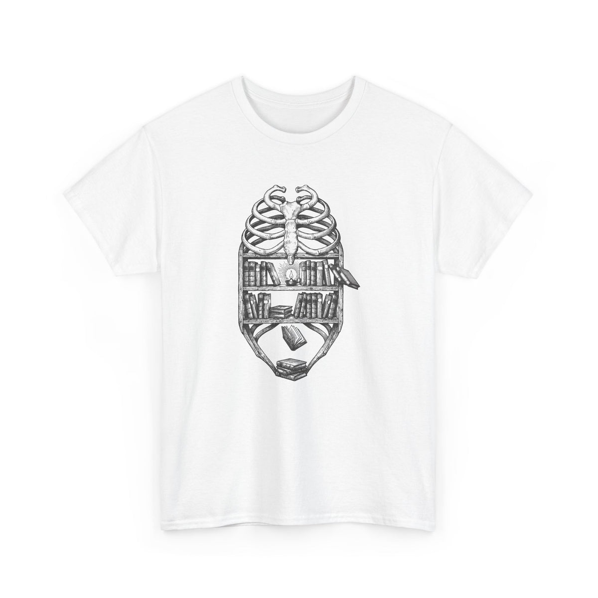 Skull & Cityscape T-Shirt — Urban Anatomy Graphic Tee