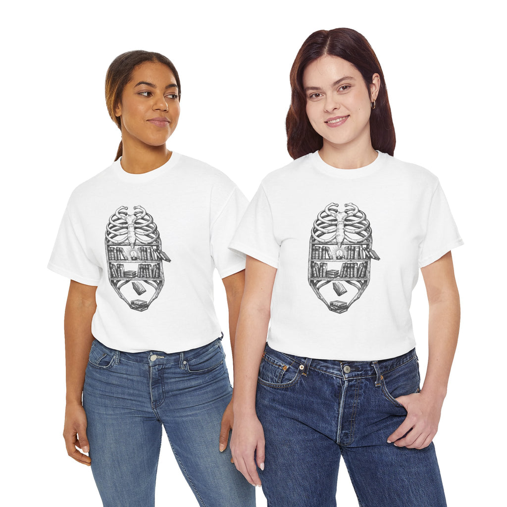 Skull & Cityscape T-Shirt — Urban Anatomy Graphic Tee