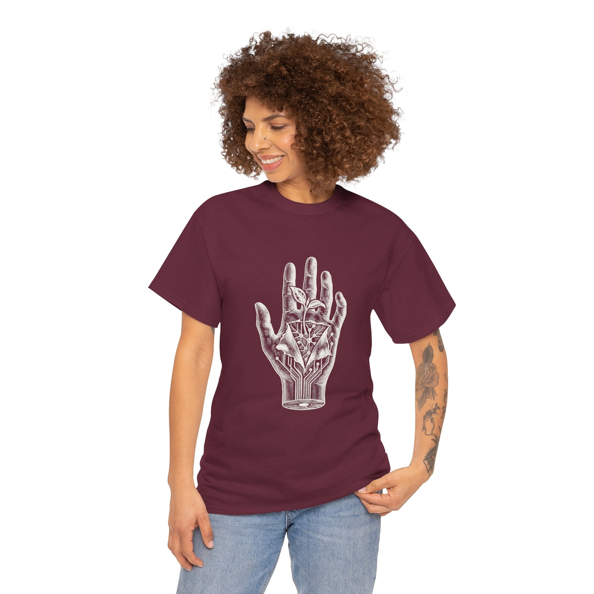 Palmistry Hand T-Shirt — Vintage Occult Palm Reading Graphic Tee