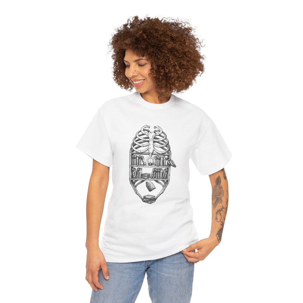 Skull & Cityscape T-Shirt — Urban Anatomy Graphic Tee