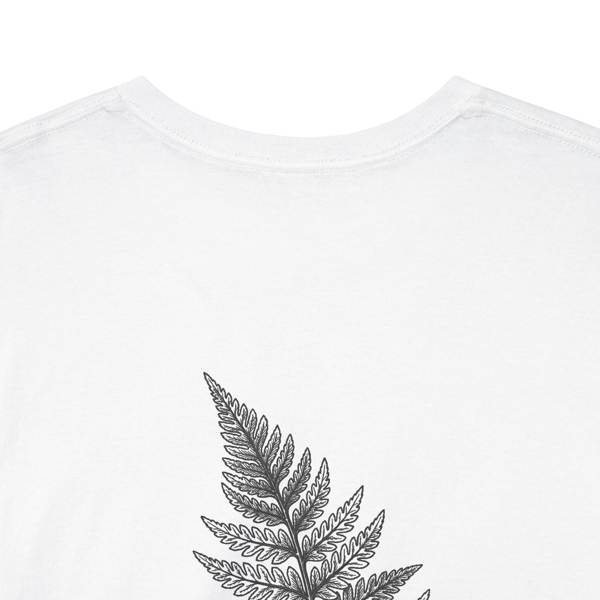 Fern Graphic Tee — "Slowest Direction" Minimal Nature T-Shirt
