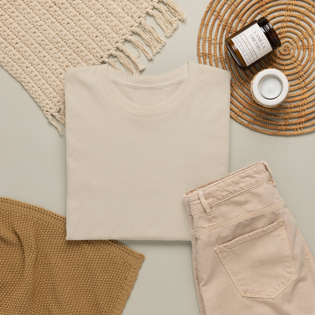 Fern Print T‑Shirt — Minimal Botanical Tee (Back Graphic)