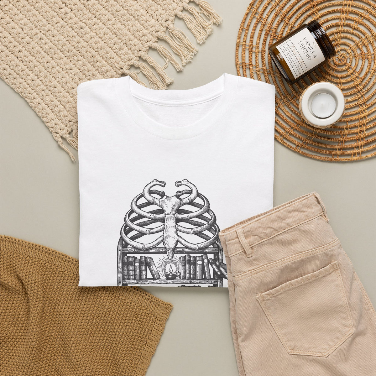 Skull & Cityscape T-Shirt — Urban Anatomy Graphic Tee