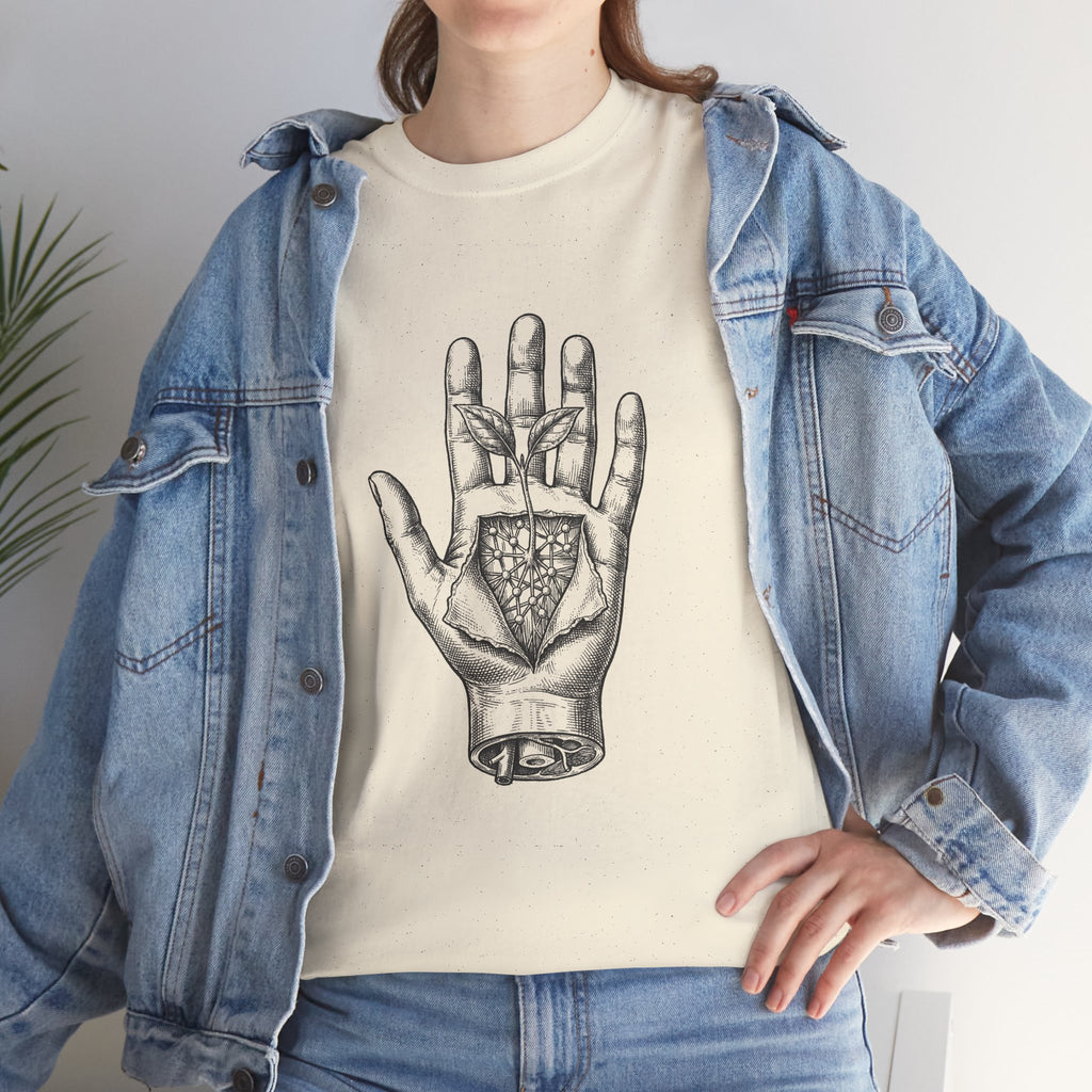 Palmistry Hand T‑Shirt — Vintage Occult Palm Reading Graphic Tee