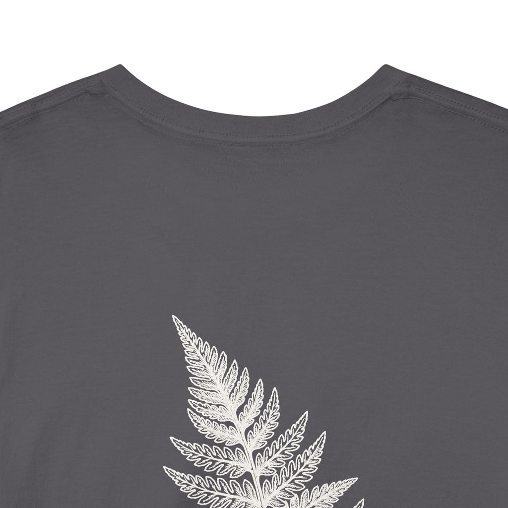 Fern Graphic T-Shirt — 'Slow Down & Direction' Vintage Nature Tee