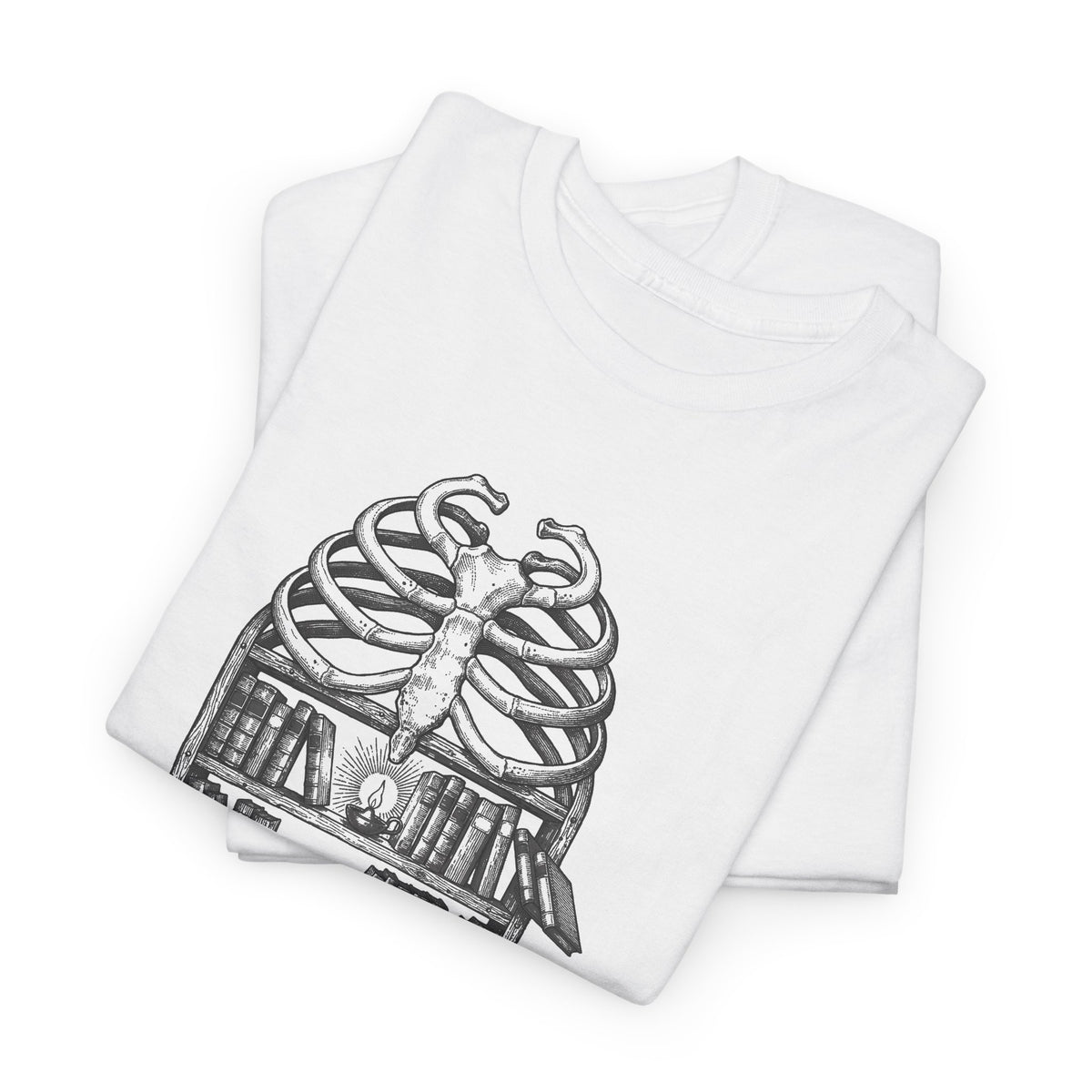 Skull & Cityscape T-Shirt — Urban Anatomy Graphic Tee