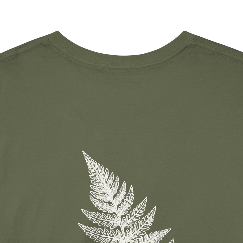 Fern Graphic T-Shirt — 'Slow Down & Direction' Vintage Nature Tee